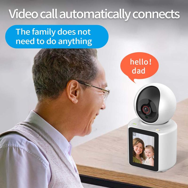 Product Introduction of 2MP HD Wireless WiFi Two-Way Camera, 2.8 Inch IPS Screen, 360 ° 1080P Home Security Camera, 5V USB Power Supply, with Audio, Two-Way Call, Automatic Humanoid Tracking, Night Vision Camera 12