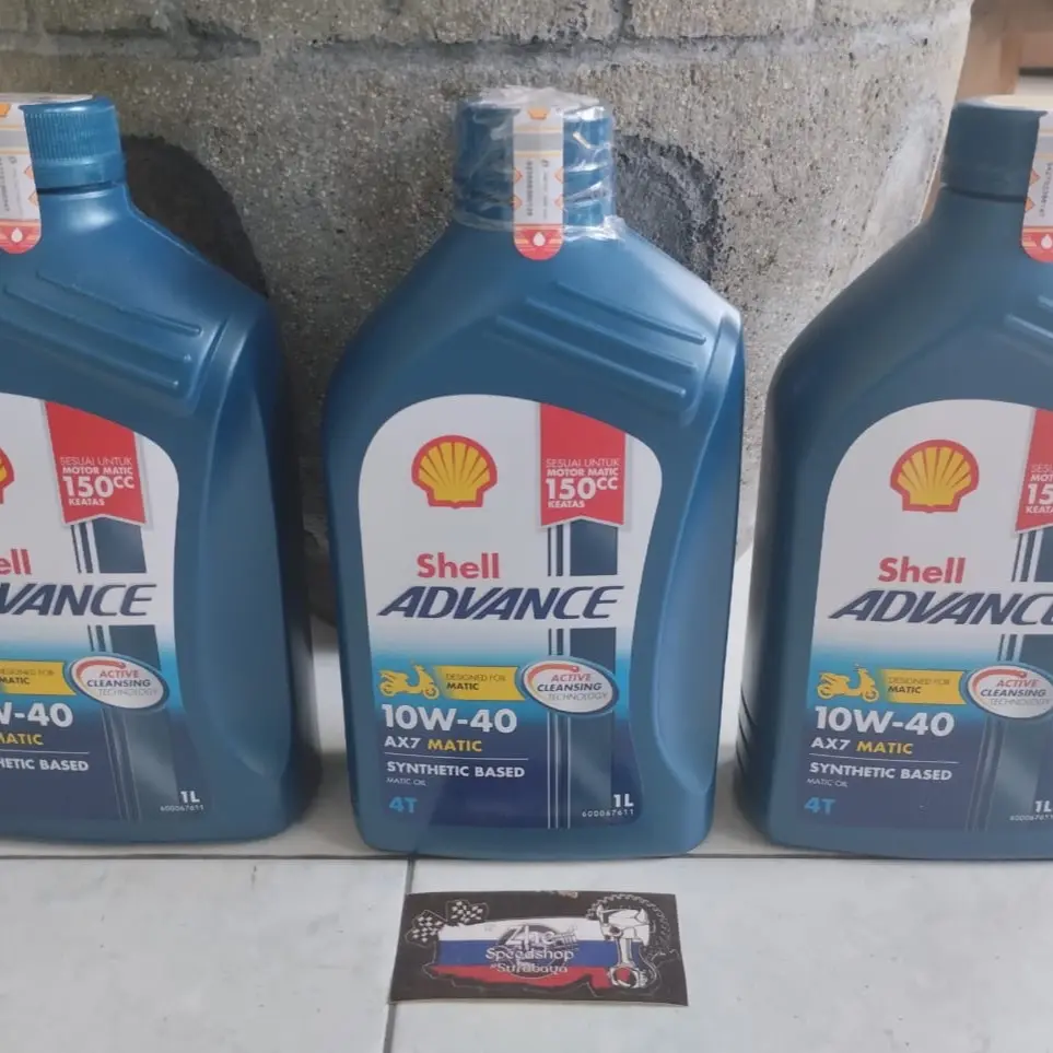 Oli Shell Advance AX7 matic 10w-40 full 1lt Original