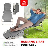 Gambar SPEEDS Ranjang Lipat Portabel Velbed Kursi Malas Tempat Tidur Outdoor Indoor  Alat Camping Aluminium Lipat Berkemah 031-40 - 60 HITAM dari Speedss Official Store Kota Surabaya 1 Tokopedia