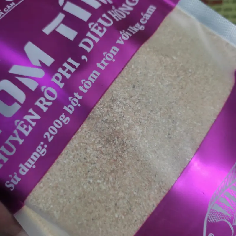 Bột Tôm Tím 500g Trộn Mồi Câu Tăng Vị Tanh Tôm Chuyên Rô Phi Diêu Hồng Fishing Bắt Cá Đi Câu Câu Cá m ồ 1