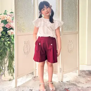 Queenkids - Sherina Oneset - Setelan Atasan Celana Pendek Anak Perempuan - Setelan Anak Perempuan