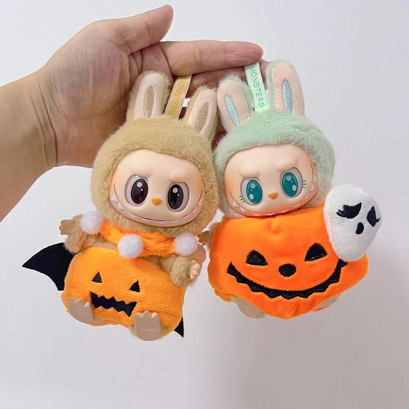 Product Introduction of Quần Áo Bí Ngô Halloween Labubu, TK, Thời Trang, Búp Bê, Quần Áo Bí Ngô Cánh Dơi Kèm Mũ, Phù Hợp Với 17cm Labubu 10