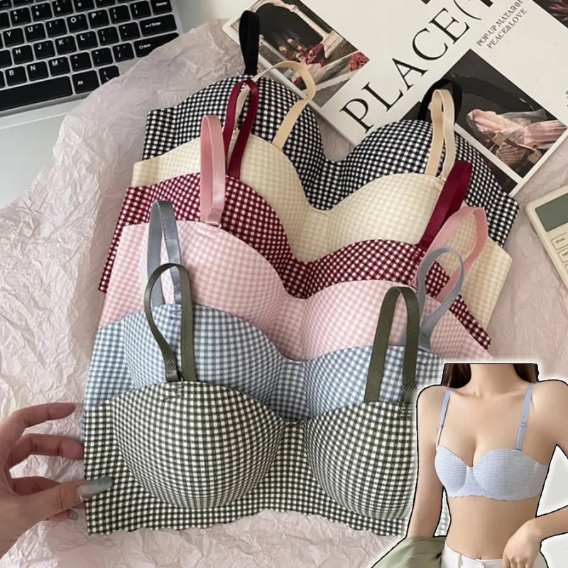 Áo Ngực Liền Mạch, Cho Bé Gái, Không Đường May, Gathered Ngực, Bralette, Hỗ Trợ Mềm Mại, Thoải Mái, Đồ Lót Quý Cô Ngọt Ngào Có Mùi 0