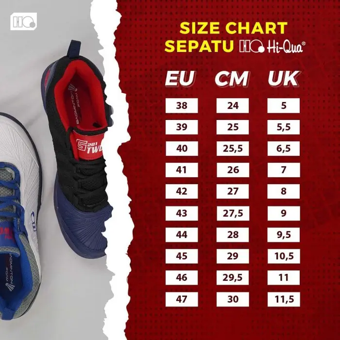 Hi-Qua Sepatu Badminton Bulutangkis Duramax V2 Non Marking 8