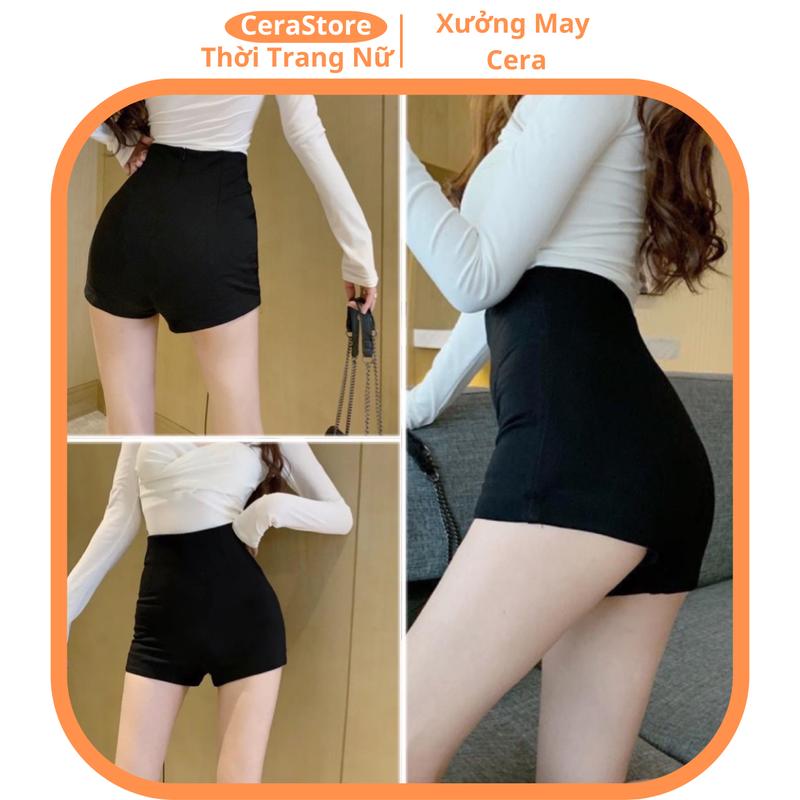 Quần Short Nữ Idol Hách Dáng, Quần Đùi Nữ Hách Chân Tôn Dáng Chất Umi Hàn Khóa Sau - Cera Store Women