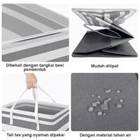 Gambar U-Living Keranjang Baju Kotor Laundry Bag Tempat Penyimpanan Cucian Dapat Dilipat STB013 - Keranjang Baju dari U-Living Official Store Kota Bekasi 4 Tokopedia