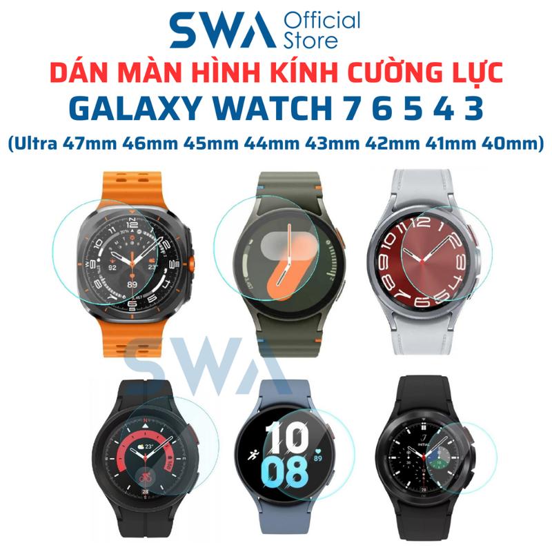 Dán Màn Kính Cường Lực Galaxy Watch 7 6 5 4 3 40mm 44mm Classic 42mm 43mm 46mm…