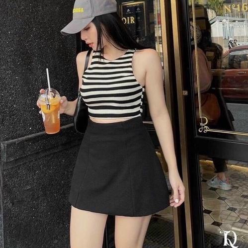 Chân Váy Con Ong Dáng A Xoè Phồng Cạp Lưng Cao BIG SIZE Chất Kaki Mềm Cao Cấp Lên From Xinh Nữ Women Kem 6