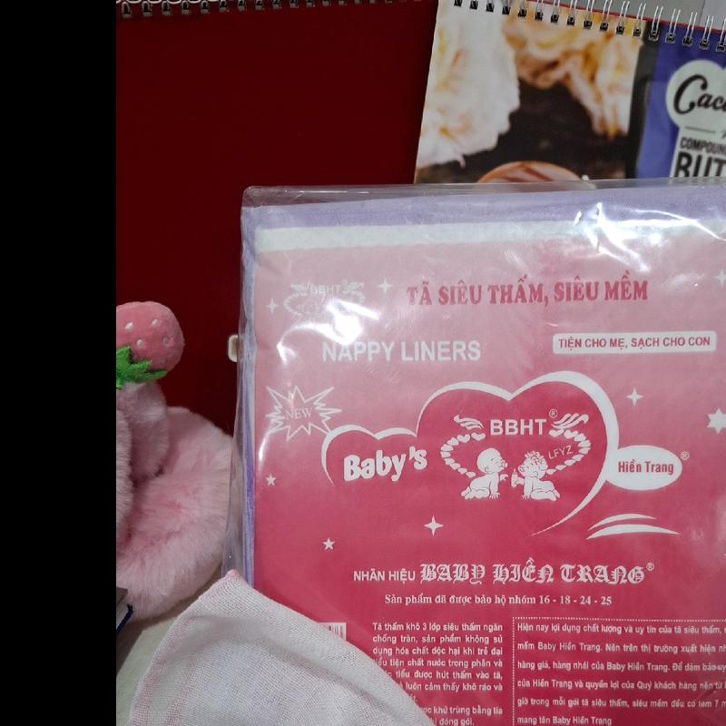 100 miếng lót phân xu tím baby hiền trang sử dụng cho em bé ngày đầu mới sinh Cho Bé