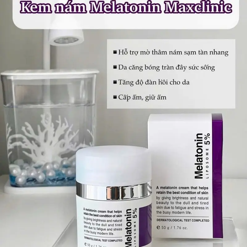 ￼Kem Dưỡng giảm Nám MaxClinic Melatonin Liposome 5% 50g 1