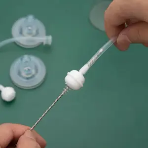 Sikat Selang Kecil Pembersih Sedotan Slicon Nipple Botol Minum Bayi Sedotan Pipa Stainless