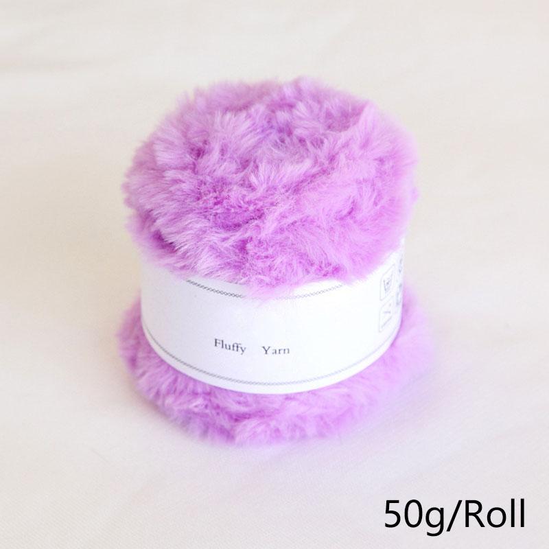 Product Introduction of Xinyi3 50g/Roll Hand Knitting Wool Yarn Mink Yarn Thread Faux Fur Crochet Weaved Fluffy Baby Clothes Crochet Sweater Scarf 19