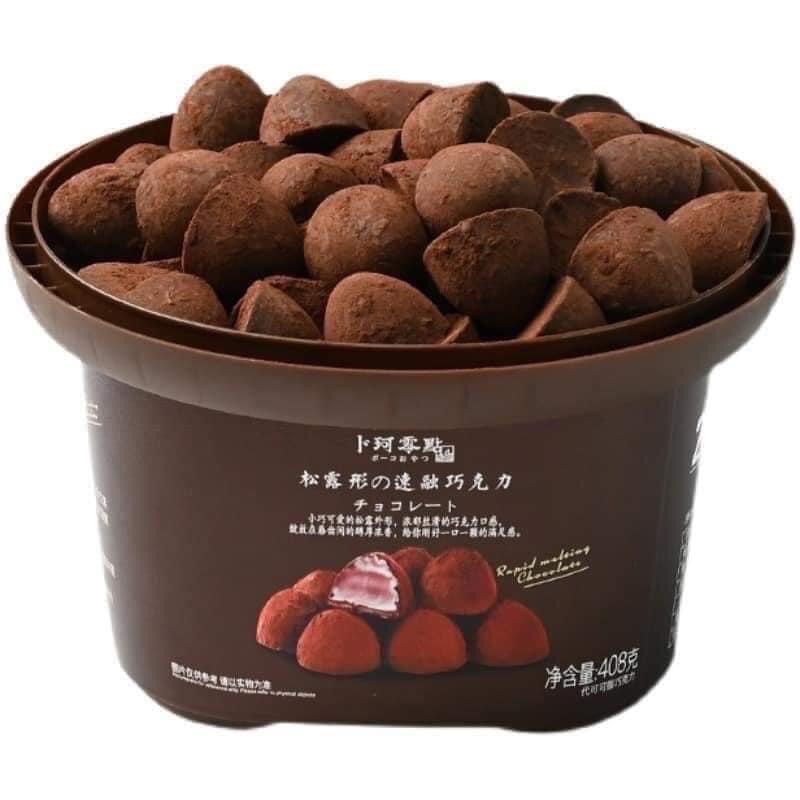 Socola tươi nama truffle hộp 408g  80v Sô Cô La Food Chocolate