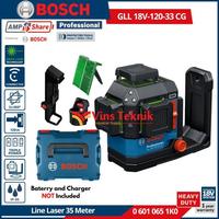 Gambar BOSCH GLL 18V-120-33 CG Line Laser Professional 35M Laser Garis GLL18V-120-33CG dari Vins Teknik Bekasi Kota Bekasi 1 Tokopedia