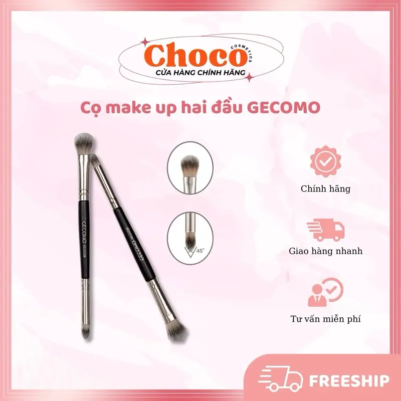 [GECOMO] Cọ phấn mắt Gecomo, nhỏ gọn tiện lợi Choco.cosmetic