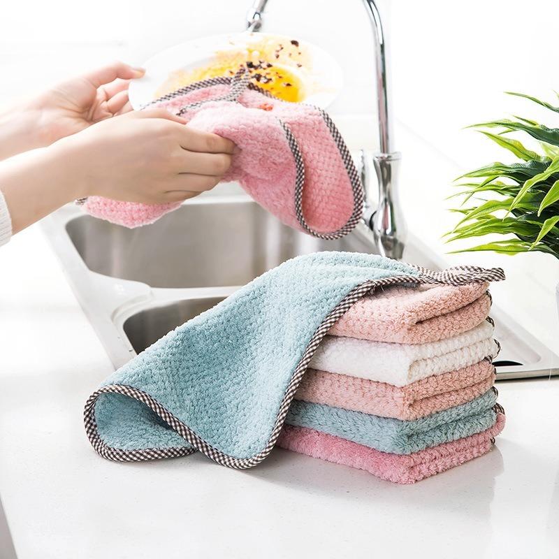 Super Absorbent Clean Cloth Microfiber Cleaning Wiping Rag Dish ...