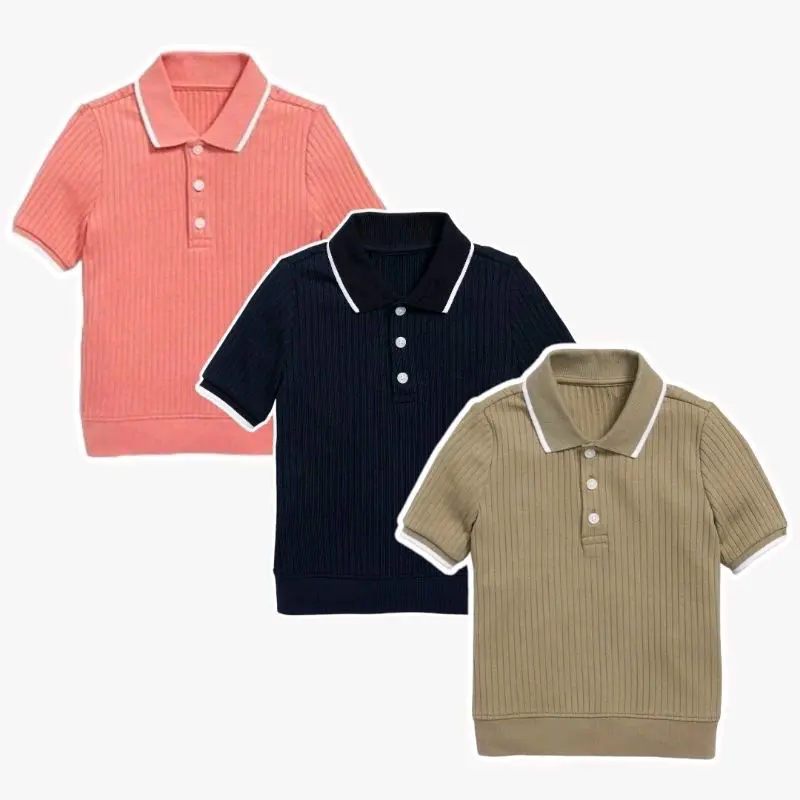 Kaos Polo Anak Unisex Old N@vy 1-5 Tahun