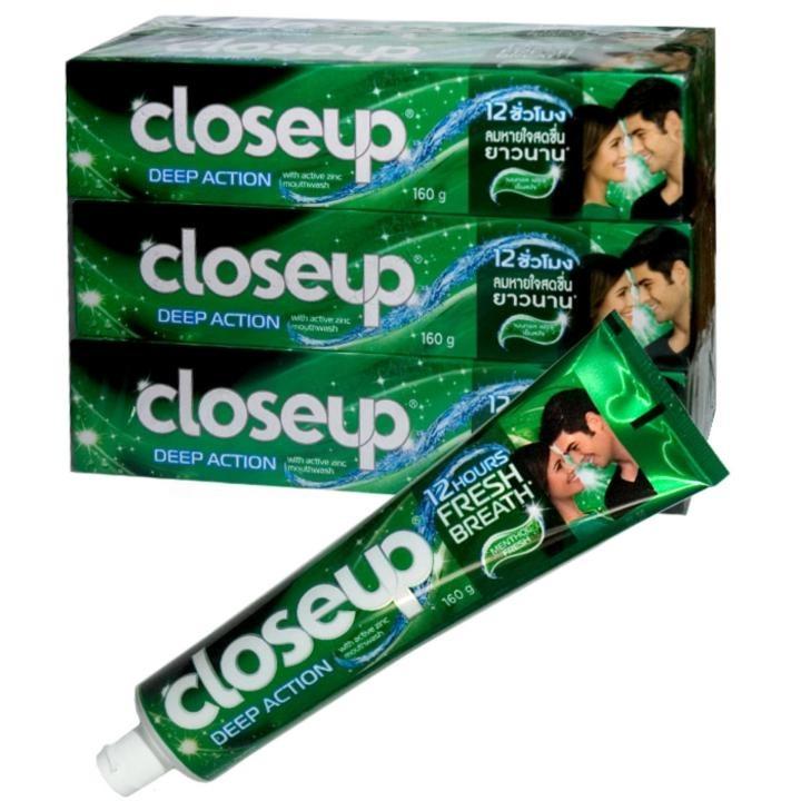 Combo 6 Tuýp Kem đánh răng Closeup Thái Lan tặng kèm 4 bàn chải BOSSI cao cấp 1
