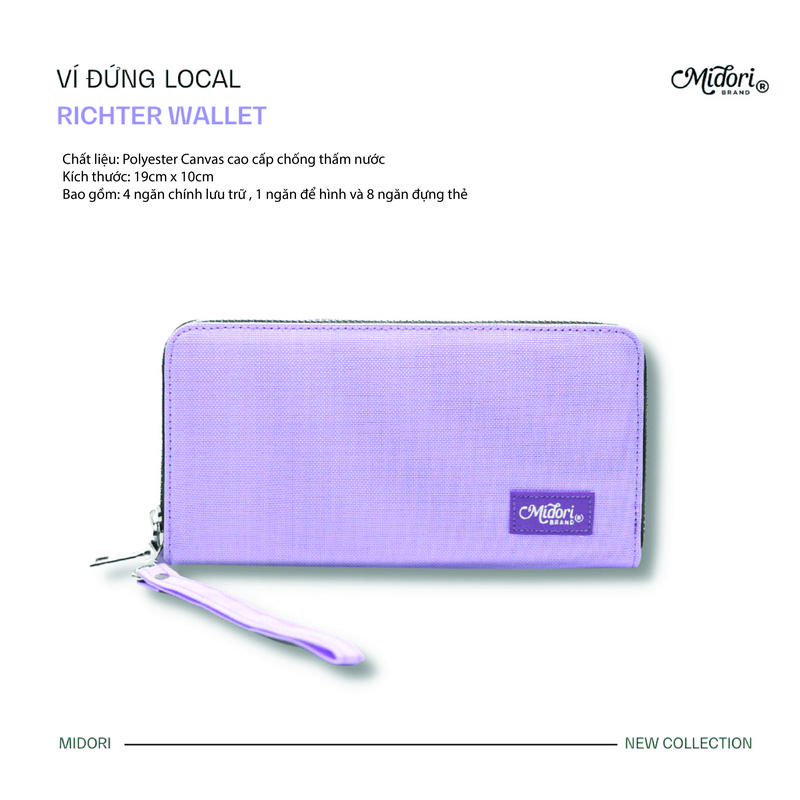 Ví Vải Ngang RICHTER WALLET Unisex Nam Nữ Polyester Bền Đẹp Chống Nước | Local Brand MIDORI FOR MAN 7