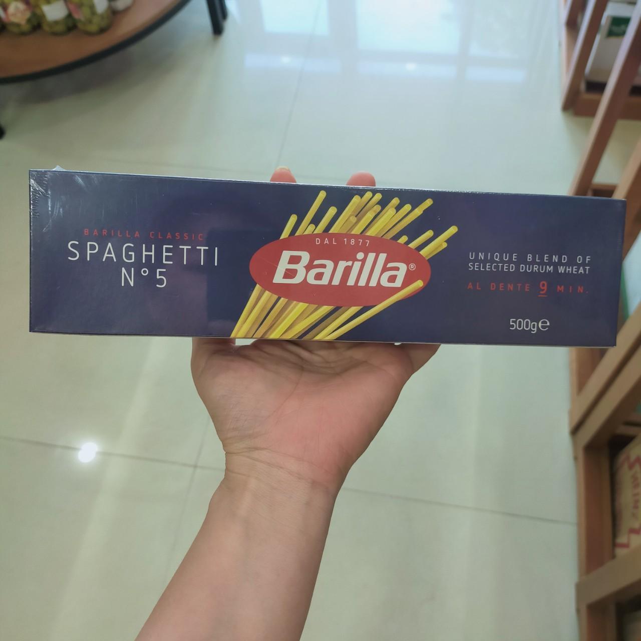 Mỳ Barilla sợi hình ống các cỡ Spaghetti 500g ( số 5 )