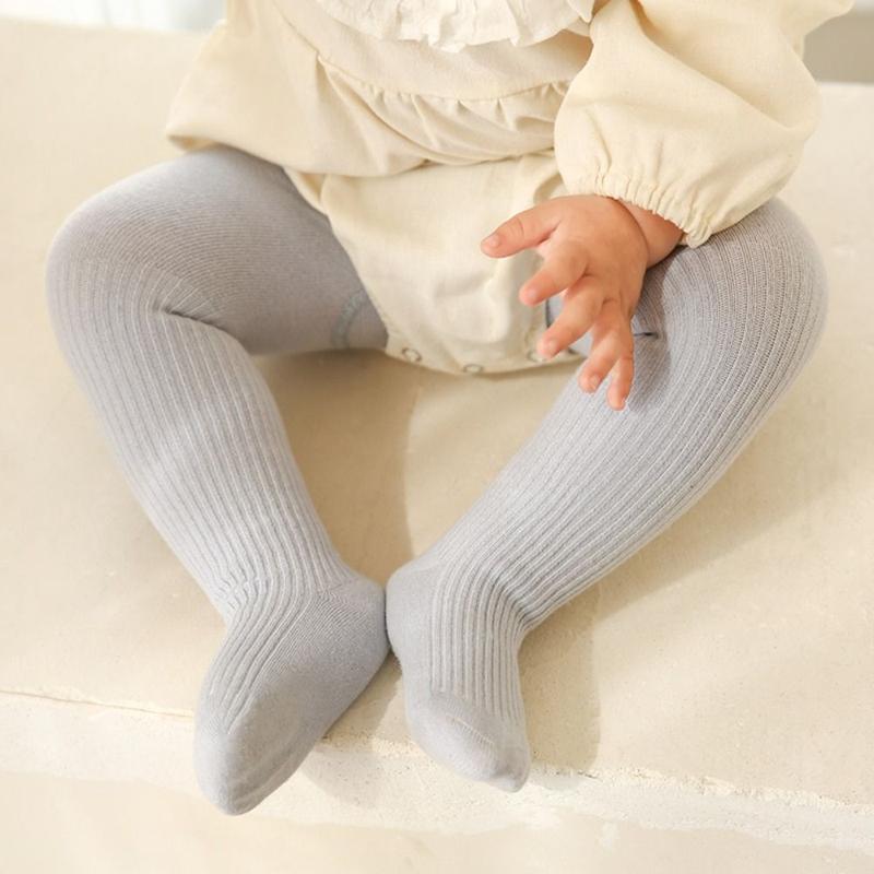 Product Introduction of Warm Knitted Baby Tights Cotton Breathable Kids Pantyhose Solid Color Children Leggings 13