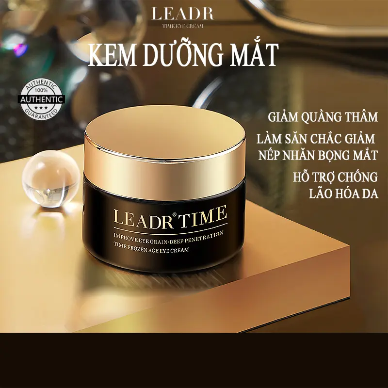 Kem Dưỡng Mắt Leadr Time Kem Mắt Giảm Quầng Thâm Nếp Nhăn Lão Hoá Mắt Giảm Bọng Mắt Dạng Kem 15ml Nam Women Nữ Vitamin E Vitamin E