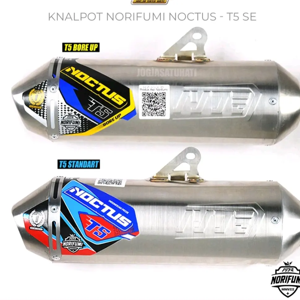 Knalpot norifumi noctus t5 klx 150 bf crf 150l wr 155 dtracker pemasangan PNP fullsystem Kendaraan Mesin Motor Motorcycle Sepeda