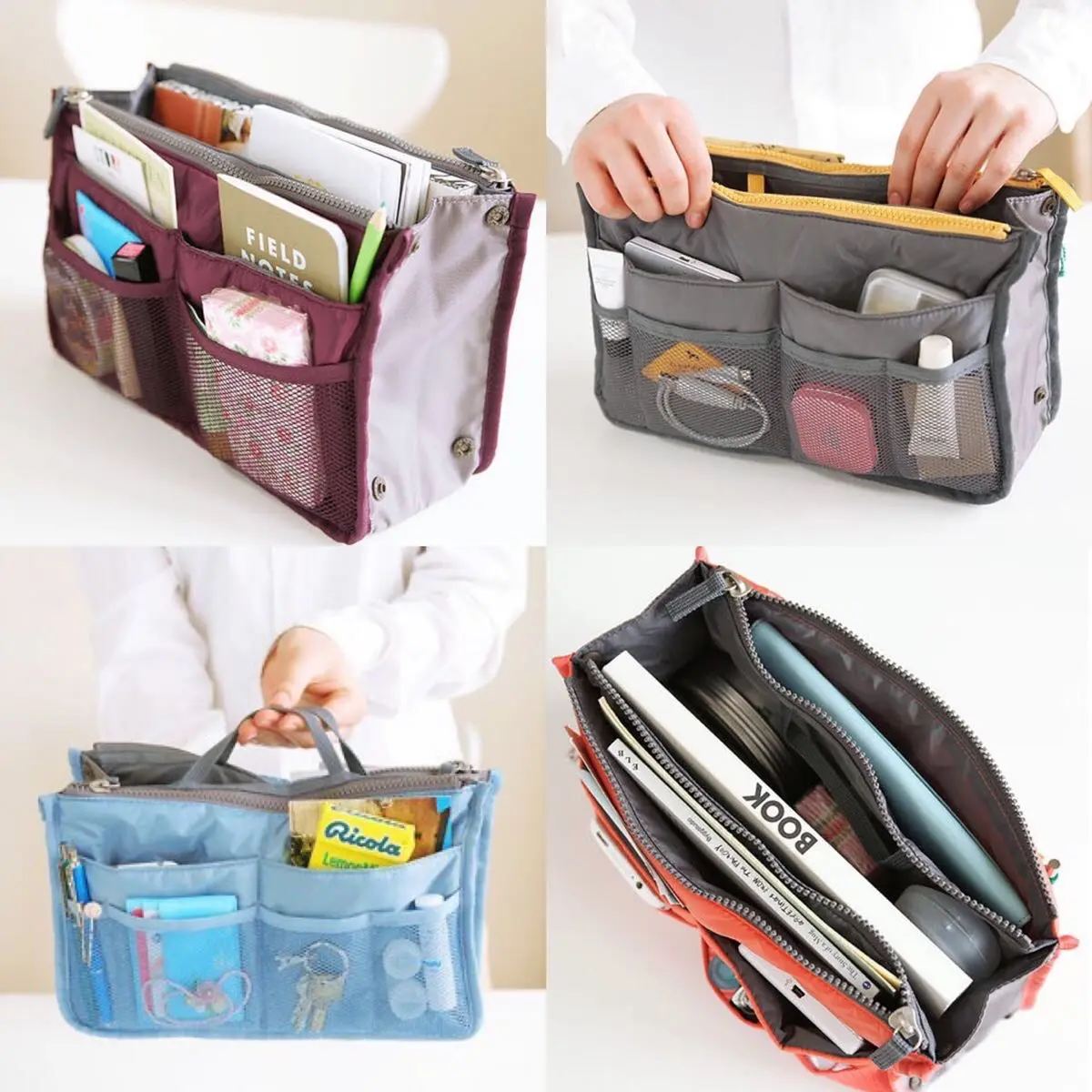 Dual Bag Organizer | Dalaman Tas Sekunder Bag in Bag Multifungsi