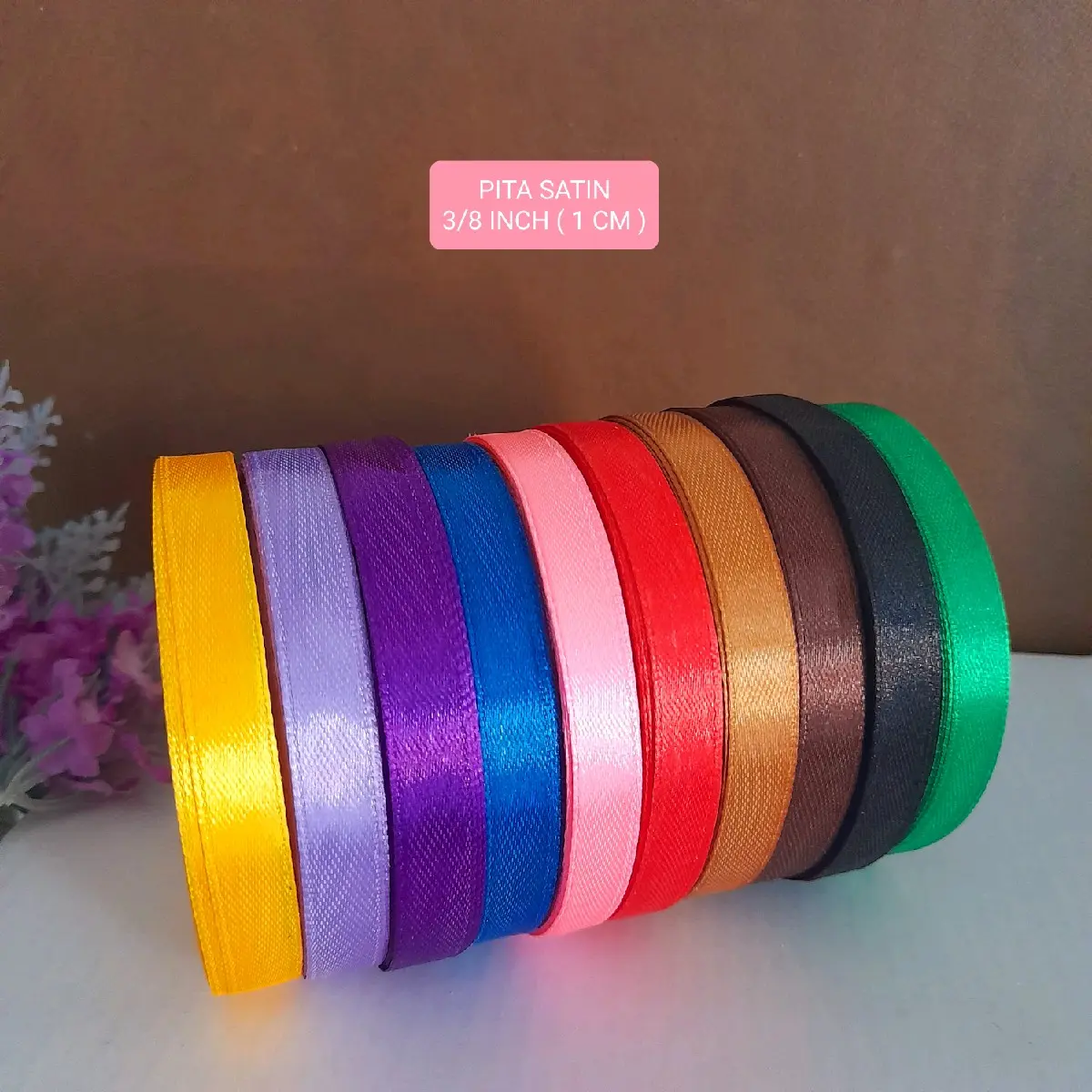 PITA SATIN 3/8 INCH - 20 YARD ( MINIMAL ORDER 3 ROLL )
