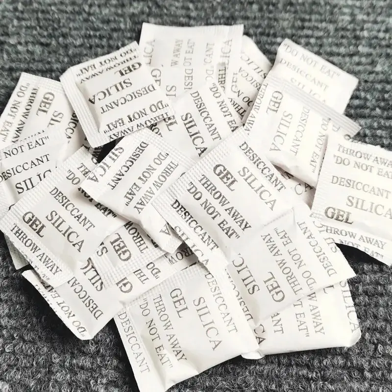 Chất Khử Ẩm Silica Gel, Không Độc Hại, 50 / 100 Gói, Làm Ẩm Cho Phòng Và Nhà Bếp, Túi Hấp Thụ Absorber, Thích Hợp Cho Quần Áo Và Bảo Quản Thực Phẩm 2