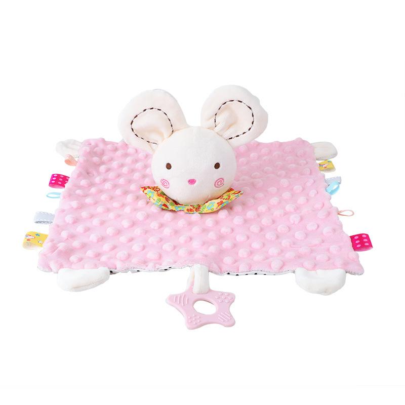 Product Introduction of Cute Cartoon Animal Comfort Cloth, 0-year-old Baby Comfort Toy Comfort Cloth with Doll Comfort Cloth 1