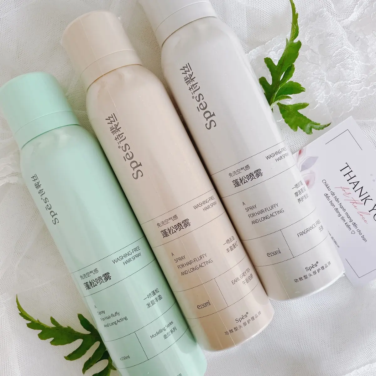[Chai lớn 200ml] Chai xịt dầu gội khô Spes dry shampoo chính hãng giúp tóc hết bết dính, bồng bềnh tức thì không để lại vệt trắng