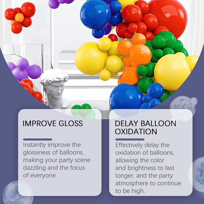 Product Introduction of Dowmoo Party Balloon Brightener Enhances Party Atmosphere Balloon Long-lasting Glossy Surface Texture Brightener 7
