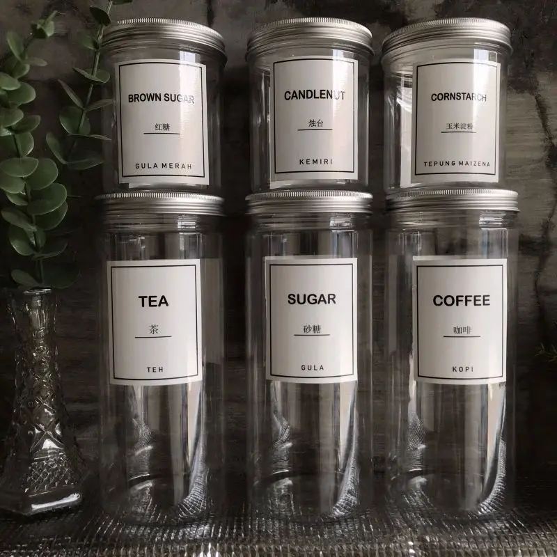 COD NEW PAKET HEMAT 6 TOPLES BUMBU TUTUP SILVER ALUMUNIUM FREE NEW LABEL (500ml+1200ml) 6