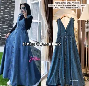 overall jeans wanita terbaru murah zieka OVERALL JEANS