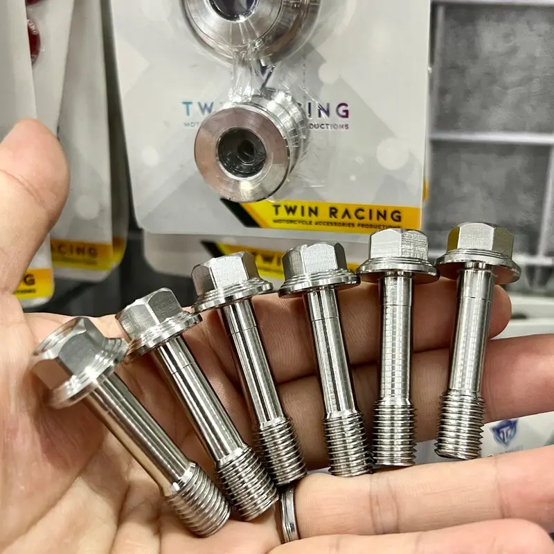Ốc Hạ Phuộc Trước 10li Dài 4cm Nhiều Dòng Xe inox304 ( Mẫu Thái ) Phụ Tùng,Phụ Kiện 4