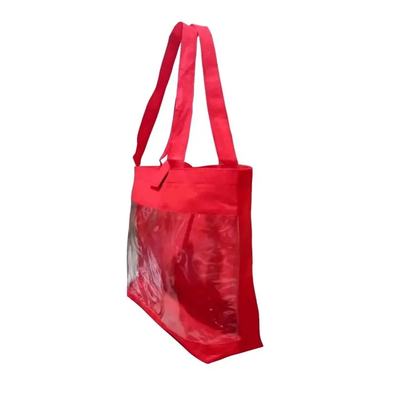 Tas Godie Bag Murah Transfaran Spunbond Custom 30x40x10 Tote Bag Bening Sovenir Pernikahan Pengajian || R-07 Goodie 3