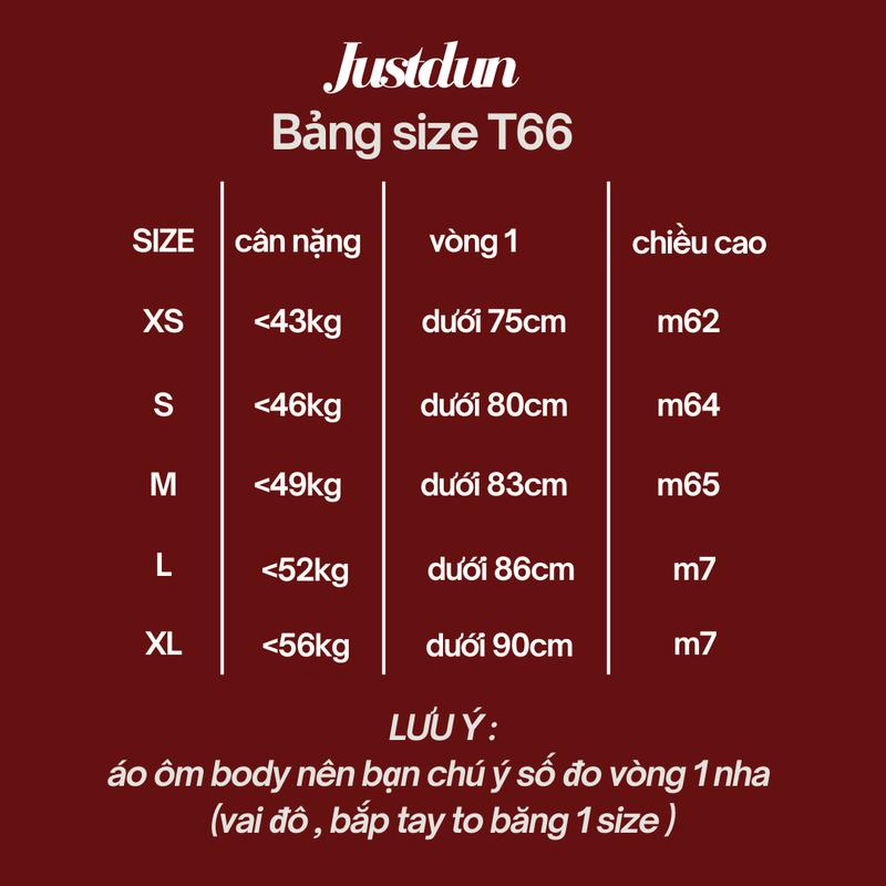 Áo Thun Nữ Tay Dài Ôm Body JUSTDUN T66 - Chất Len Tăm Lông Thỏ, Co Giãn 4 Chiều, Giữ Ấm Mềm Mịn | BigBuy360 - bigbuy360.vn