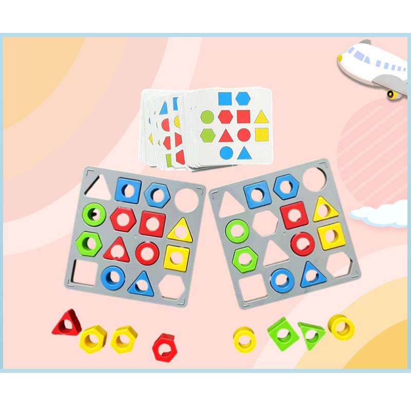 Mainan Anak SHAPE MATCHING 777-127 Mainan Board Game Edukasi Puzzle Geometris Anak 6