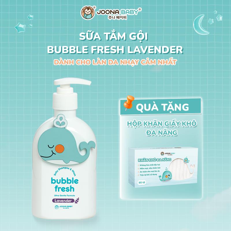 (Tặng khăn khô đa năng) Sữa tắm gội Bubble Fresh an toàn cho bé 350ml - JOONA BABY Việt Nam