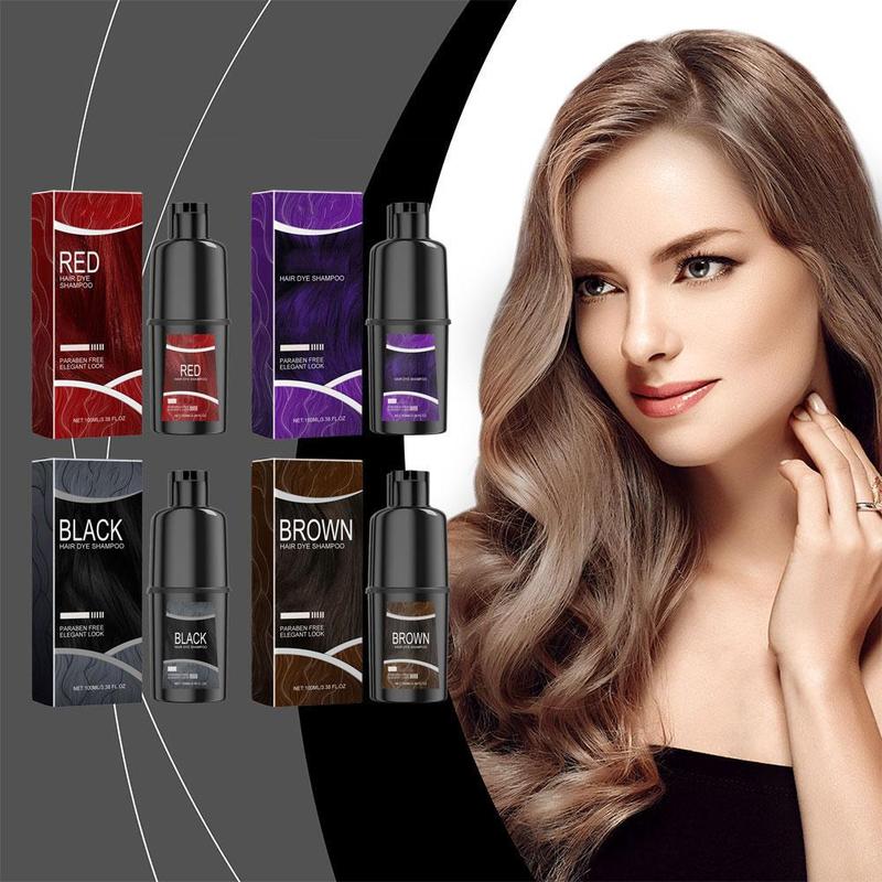 Product Introduction of Dầu Gội Nhuộm Tóc Thảo Dược Tự Nhiên, 100ml, Dầu Gội Màu Tóc, Cho Tóc Gary, Nâu Đậm Và Đen, Mã L3E5 25
