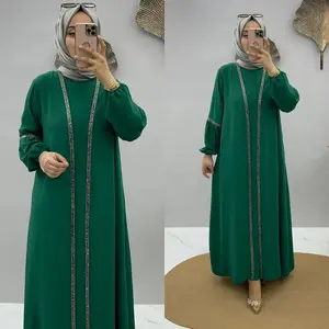 gamis crinkle airflow simple mewah turki M05 terbaru termurah kekinian jumbo besar tidak ketat crinkle 110 120 130 140 150 terima pesanan seragam Muslim Baju Wanita
