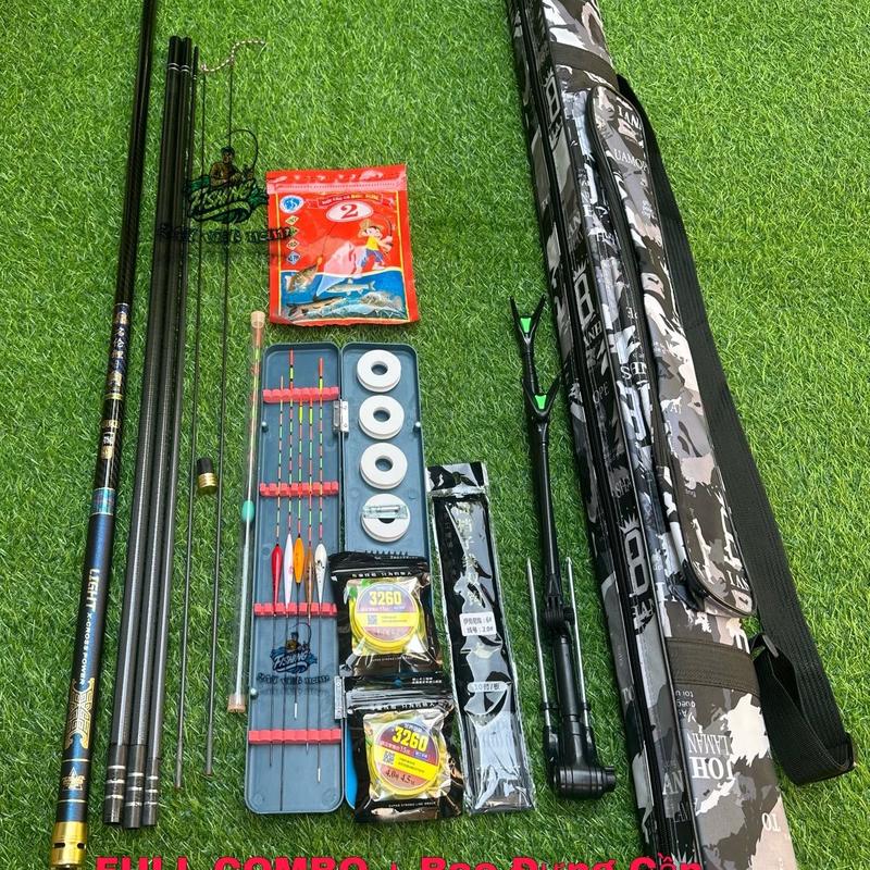 SALE  Combo Cần Câu Tay  CHIẾN THẦN 6H Bản Đối Trọng Săn Hàng Chất Lượng Câu Cá Đi Câu