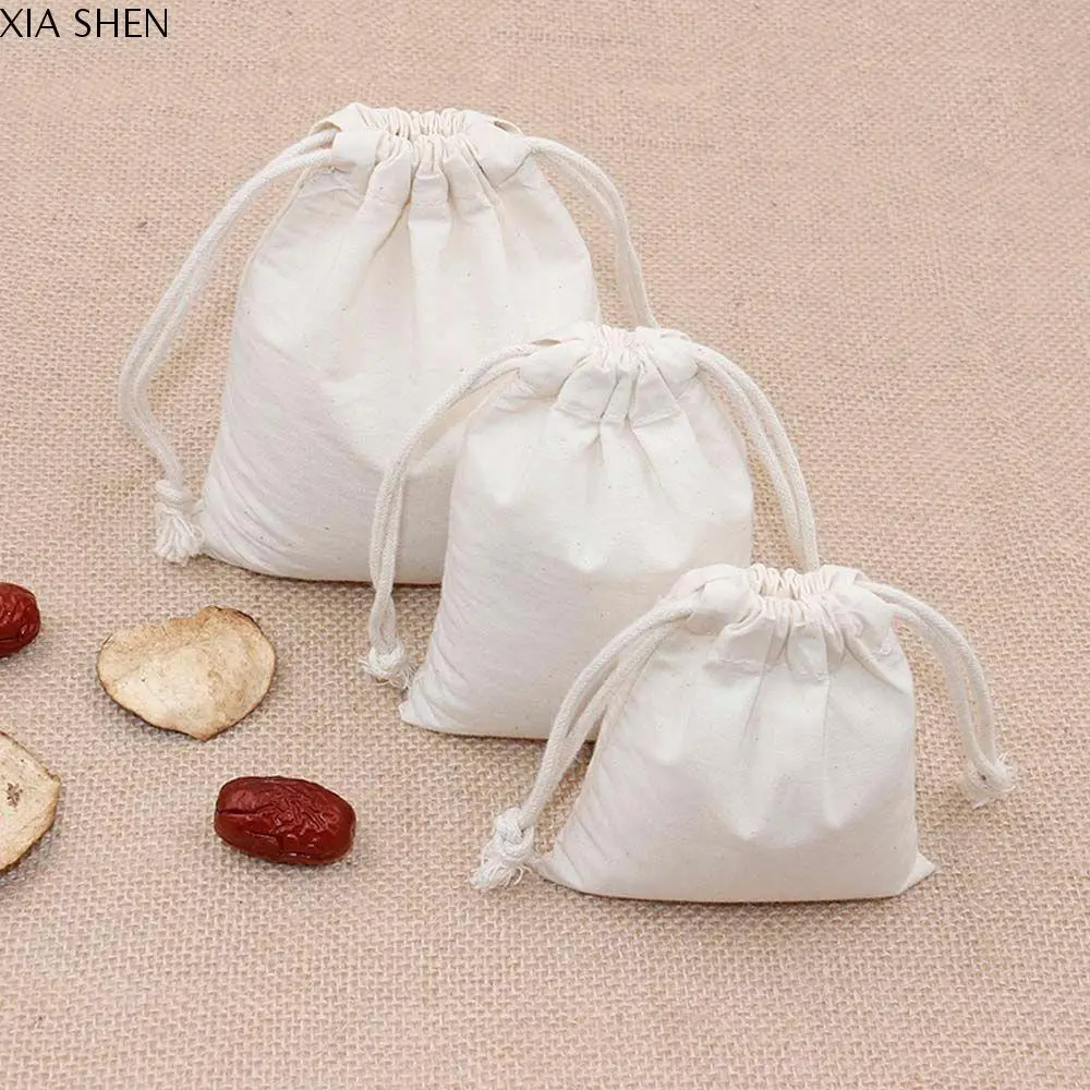 XIA SHEN Sundries Socks/Underwear Reusable Travel Cotton Packaging Organization Home Storage Drawstring Bag Storage Bag
