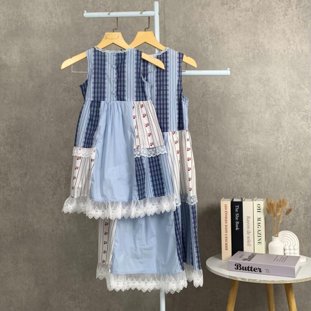 [NEW]CHICMORE Gaun Wanita Gaya Kasual Modis Tanpa Lengan Trendi