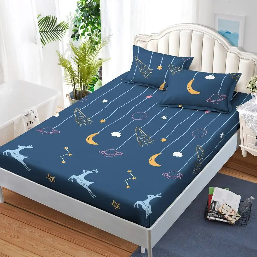 Ga Chống Thấm Cotton Hàn Quốc Nằm Trực Tiếp Không Nóng Không bí Không Sột Soạt giặt máy v10 khăn trải giường & vỏ gối