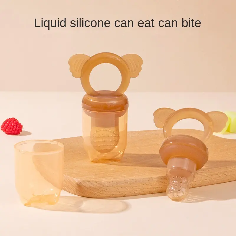 Dụng Cụ Cho Bé Ăn, Silicon An Toàn Thực Phẩm, Thích Hợp Cho Trẻ Em, Cho Bé Ăn Trái Cây, Thức Ăn Bổ Sung, Có Nhạc Và Dụng Cụ Làm Dịu, Đồ Dùng Cho Bé 0