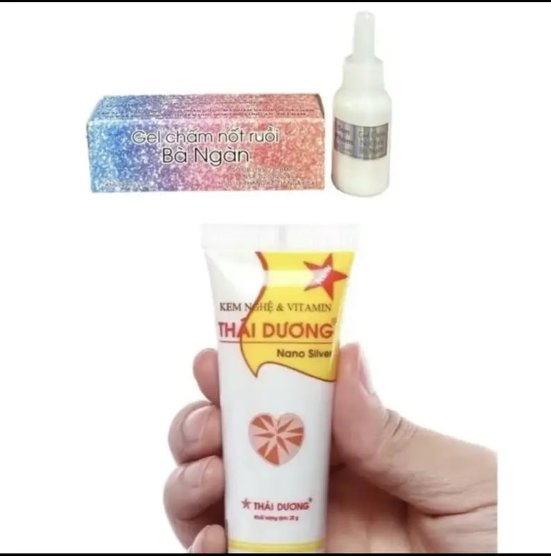 combo ( gel xóa nốt ruồi ,mụn cóc + kem nghệ hỗ trợ làm  mờ sẹo )  tẩy xóa nốt ruồi mụn thịt,tàn nhang .mụn cóc nam, nữ  Skincare Làm Đẹp Da gel  mun serum  trị kem  đặc 2