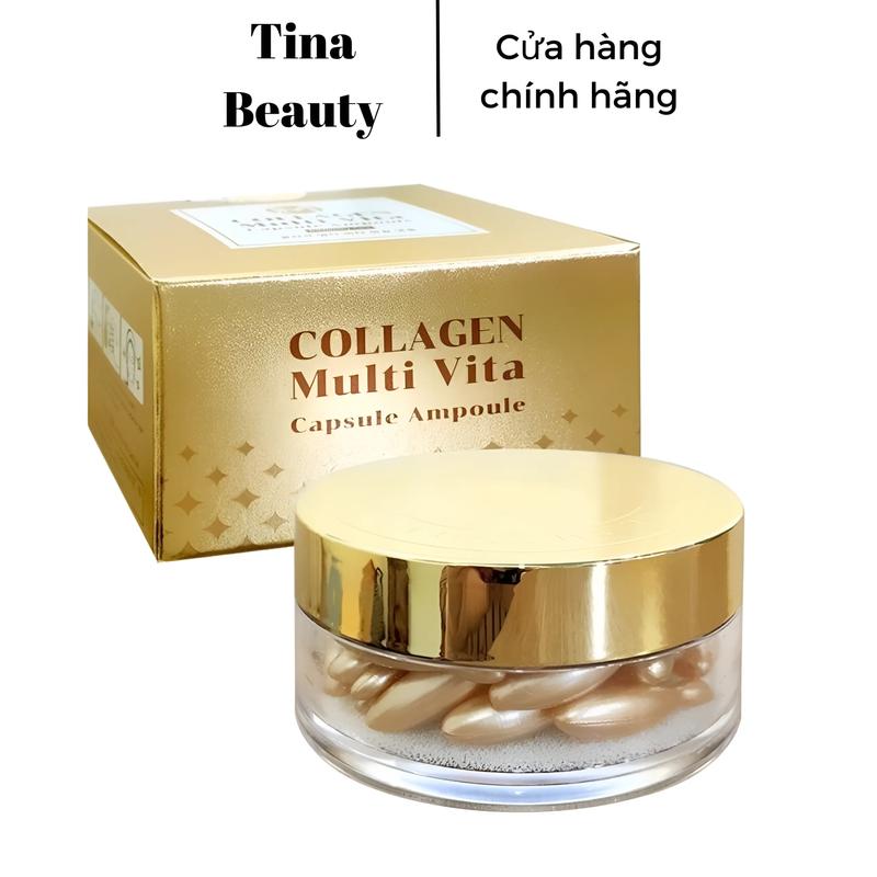 [ Hộp 38 Viên ] Viên Mặt Nạ Collagen Tươi Hàn Quốc Collagen Multi Vita