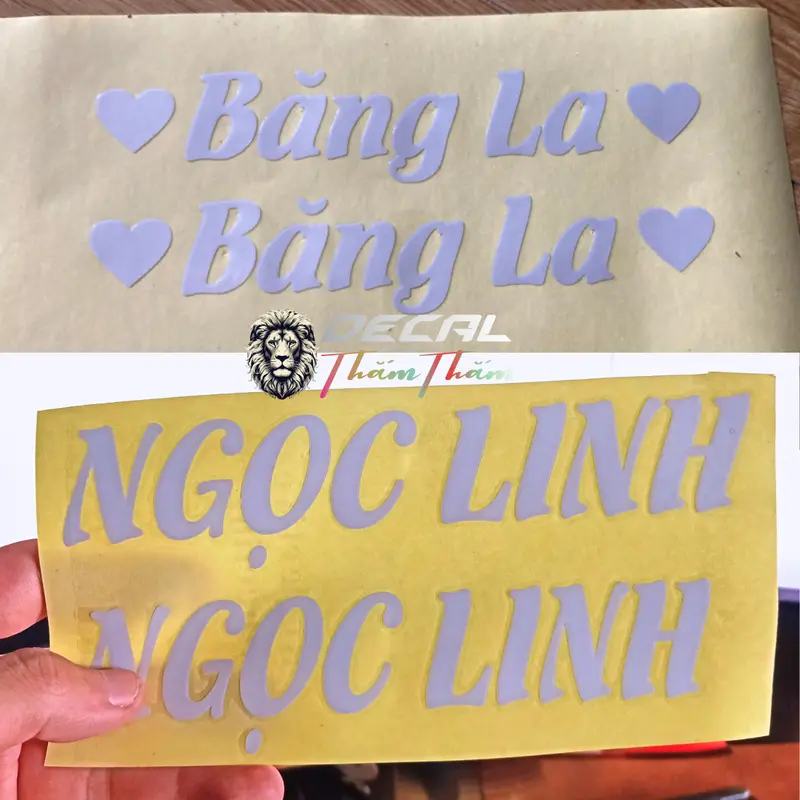 Tem Chữ Ký Dán Xe Theo Yêu Cầu Cao Cấp Nhiều Quà Tặng (Anh chị ghi tên muốn làm tem vào ghi chú hoặc ibb cho shop ạ) 5